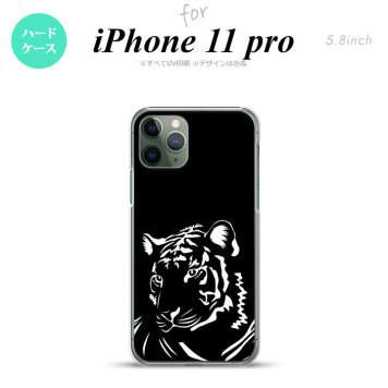 iPhone11Pro iPhone11 Pro スマホケース ハードケース 虎 アップ 黒 メンズ レディース nk-i11p-561