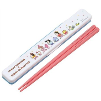 クレヨンしんちゃん×サンリオキャラクターズ 抗菌音のならない箸箸箱セット スケーター ※送料無料(ポスト投函)