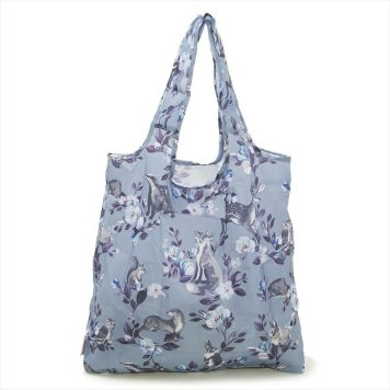 キャスキッドソン Cath Kidston パック トートバッグ エコバッグ 777186 Foldaway Shopper フォルダウェイ ショッパー Grey Blue Badgers and Friends ブルー系マルチ