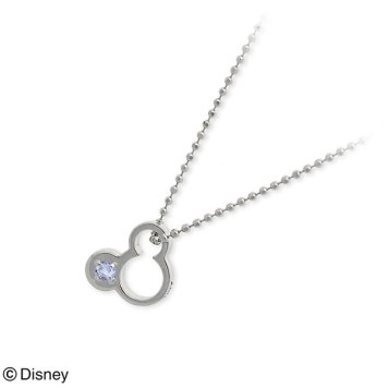 【送料無料】Disney ホワイトゴールド ネックレス 誕生石 20代 30代 彼女 レディース 女性 誕生日プレゼント 記念日 ギフトラッピング ディズニー Disneyzone 