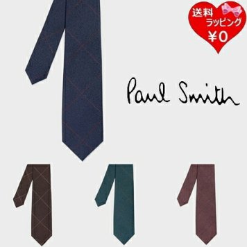 【無料ラッピング】 ポールスミス Paul Smith ネクタイ グレンチェックウィンドウペーン タイ 日本製 シルク100％ブランド 正規品 新品 ギフト プレゼント 人気 おすすめ 誕生日 記念日 クリスマス 送料無料 psm522376