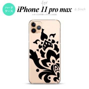 iPhone11ProMax iPhone11pro max スマホケース ハードケース ダマスク C 黒 メンズ レディース nk-i11pm-1029