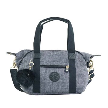 キプリング Kipling ショルダーバッグ K15410 F27 ART MINI アートミニ 2way ミニボストンバッグ 斜めがけバッグ COTTON JEANS ネイビー系
