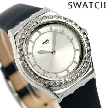 スウォッチ 時計 アイロニー ブルーチック 33mm レディース YLS211 Irony CHIC 腕時計 ブランド シルバー ネイビー