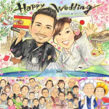 結婚記念日のお祝いに、大切な贈り物だから心を込めて仕上げます。 ウェルカムボード 贈り物 似顔絵 プレゼント ギフト 手描き 名入れ 結婚記念日 お祝い 挙式 記念 ウェルカムボード 家族 同僚 友達 カップル 友人 修正無料 下書き確認 名入れ 実績多数 サプライズ 一生もの 宝物 結婚式 宝物 ウェディング 一生もの 古希祝い 引っ越し 白寿祝い 卒寿祝い 感動 ハロウィン 贈答品 同窓会
