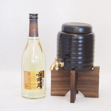 本格焼酎サーバー1000cc(18cm×24cm 1kg)セット久米仙酒造 長期熟成古酒琉球泡盛奴樽蔵 (沖縄県)  720ml×1本