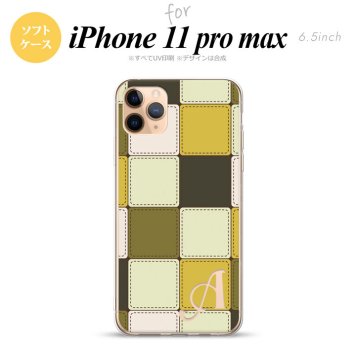 iPhone11ProMax iPhone11pro max スマホケース ソフトケース パッチワーク ミックスA 黄 +アルファベット メンズ レディース nk-i11pm-tp1671i