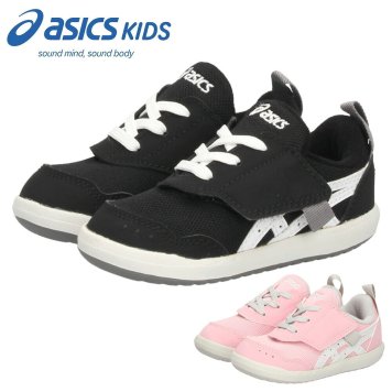 アシックスキッズ スクスク ベビー キッズ 男の子 女の子 子供靴 赤ちゃん 靴 保育園 通園 ASICS KIDS SUKU2 MYSELBABY2 1144A445 黒 ブラック ピンク