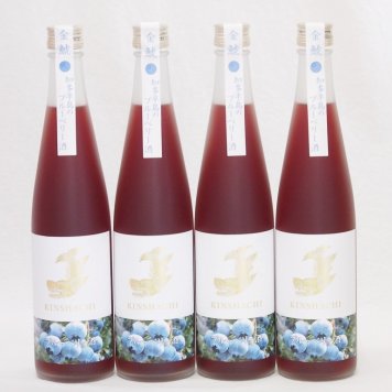 4本セット(金鯱焼酎ブレンド 知多半島のブルーベリー酒(愛知県)) 500ml×4本
