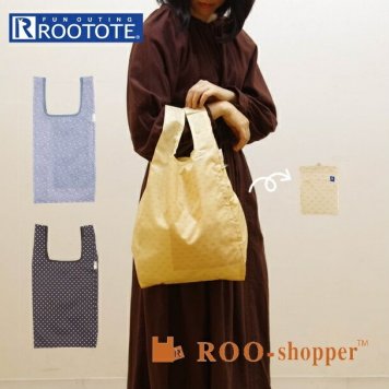 ROOTOTE エコバッグ ルートート レディース おしゃれ ブランド 軽い 軽量 ルーショッパー かわいい マイバッグ サブバッグ レジ袋 コンビニバッグ コンビニ袋