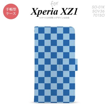 【手帳型 スマホ カバー ケース】【SO01K】【エクスペリア XZ1】手帳型 ケース SO-01K スマホ カバー Xperia XZ1 エクスペリア スクエア 青 nk-004s-so01k-dr769【メール便送料無料】