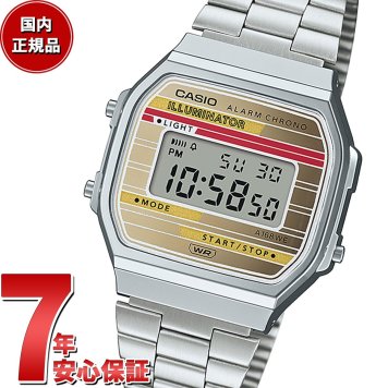 カシオ CASIO CLASSIC 限定モデル デジタル 腕時計 A168WEHA-9AJF 電卓 SL-800 モチーフ Heritage Colors ゴールド