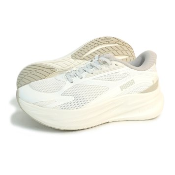 プーマ PUMA スニーカー メンズ マックスストライド ライト LS イーズイン ランニングシューズ 314049-06  オフホワイト系
