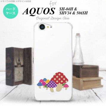 【SH04H】【スマホケース/スマホカバー】【アクオス ゼータ】SH04H スマホケース AQUOS ZETA SH04H カバー アクオス ゼータ きのこ クリア nk-sh04h-741【メール便送料無料】