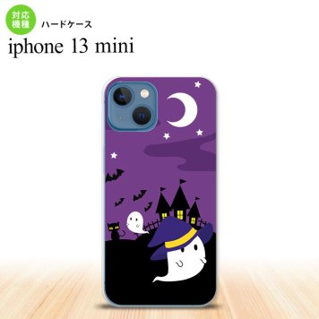 iPhone13mini iPhone13 mini ケース ハードケース ハロウィン おばけ 紫  nk-i13m-405