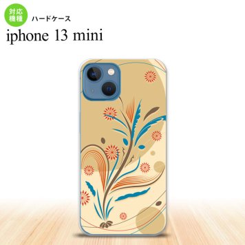 iPhone13mini iPhone13 mini ケース ハードケース 和柄 ベージュ  nk-i13m-1228