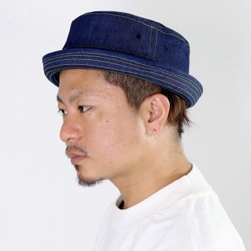 RUBEN ハット ポークパイハット 秋冬 メンズ デニム ルーベン 帽子 春 夏 大きいサイズ 62cm シンプル カジュアル デニム小物 デニムハット ユニセックス ブルーデニム 紺 ネイビー 種類 プレゼント クリスマス ギフト ラッピング 父の日
