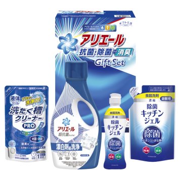 ギフト工房 アリエール抗菌除菌ギフト ／洗濯用洗剤 洗剤・柔軟剤・クリーナー 日用消耗品 日用品・ヘルスケア お中元 御中元 ギフト 夏ギフト 暑中見舞 残暑見舞 時期 いつ お礼 お返し グルメ のし お盆 初盆 新盆 お供 御供 ギフト 2026 送料無料 ギフト プレゼント プチギフト 内祝い 快気祝い 出産祝い 結婚祝い 引出物 新築祝い お返し