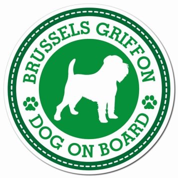BRUSSELS GRIFFON ブリュッセル・グリフォン グリーン 肉球 カーサイン 車 マグネットステッカー 犬 マグネット 強力 直径13cm 丸型 おしゃれ かわいい ドラレコステッカー 安全対策 危険運転 煽り運転 アニマル 動物 犬種別 屋外 防水 屋内 肉球マーク