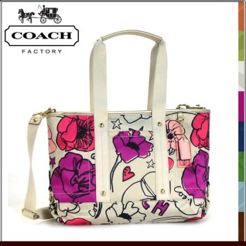 COACH アウトレット コーチ バッグ 17148 フローラル プリント トートバッグ 2WAY 斜めがけ COACH アウトレット ショルダーバッグ 斜めかけバッグ ブランド レディース