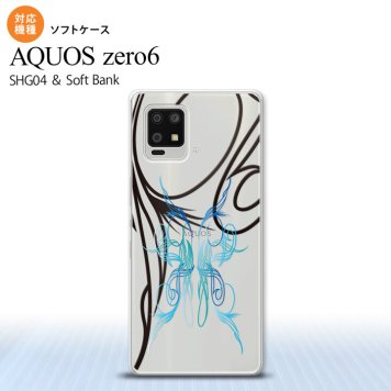 SHG04 SHG04 ZERO6 AQUOS zero6 スマホケース ソフトケース ピンスト 線 青 メンズ レディース nk-zero6-tp1236