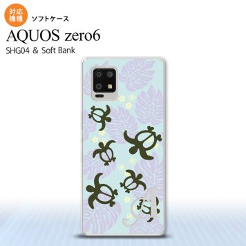 SHG04 SHG04 ZERO6 AQUOS zero6 スマホケース ソフトケース ホヌ 小 青 +アルファベット メンズ レディース nk-zero6-tp1468i