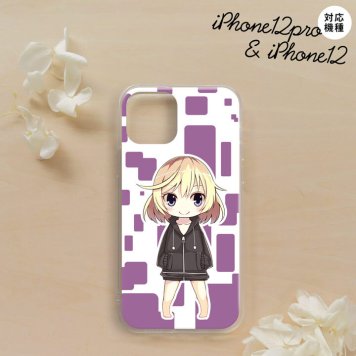 iPhone12/iPhone12pro iPhone12 / iPhone12pro スマホケース ソフトケース 女の子 C 紫 メンズ レディース nk-i12-tp1337