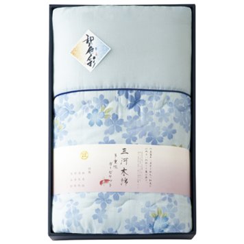 和の色彩 三河木綿 ダブルガーゼ肌布団 ブルー ／掛け布団 寝具 住まい・家具 お中元 御中元 ギフト 夏ギフト 暑中見舞 残暑見舞 時期 いつ お礼 お返し グルメ のし お盆 初盆 新盆 お供 御供 ギフト 2026 送料無料 ギフト プレゼント プチギフト 内祝い 快気祝い 出産祝い 結婚祝い 引出物 新築祝い お返し