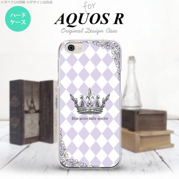 【SH03J】【スマホケース/スマホカバー】【アクオス R】SH03J スマホケース AQUOS R SH-03J カバー アクオス R 王冠 紫 nk-sh03j-1455【メール便送料無料】