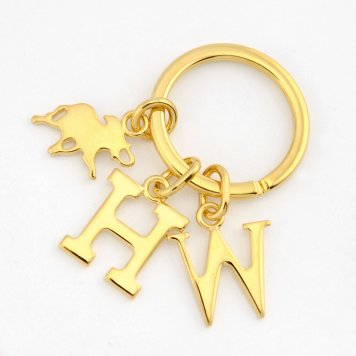 ハンティングワールド HUNTING WORLD キーリング キーホルダー 2363-1-300 KEY FOB キーフォブ ゴールド