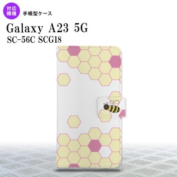 Galaxy A23 GalaxyA23 手帳型スマホケース カバー ハニー クリア 紫 2022年 10月発売 nk-004s-a23-dr1683