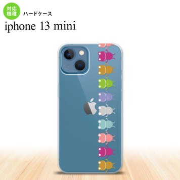 iPhone13mini iPhone13 mini ケース ハードケース カエル かえる 帯 B クリア  nk-i13m-676