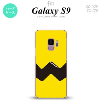 Galaxy S9 ギャラクシー エスナイン SC-02K SCV38 専用 スマホケース カバー ハードケース イラストデザイン（A） 黄×黒 nk-s9-191[スマホ,スマホケース,スマホカバー,ケース,カバー,ジャケット]