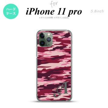 iPhone11Pro iPhone11 Pro スマホケース ハードケース タイガー 迷彩 B ピンク +アルファベット メンズ レディース nk-i11p-1163i