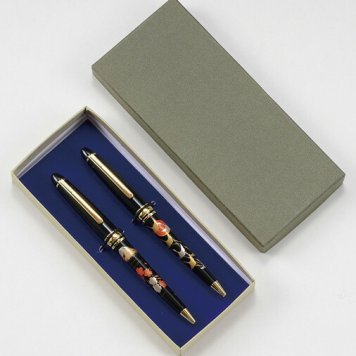 高級蒔絵ボールペンペア（富士・鶴） インテリア 漆器 盆 カタログギフト 景品 粗品