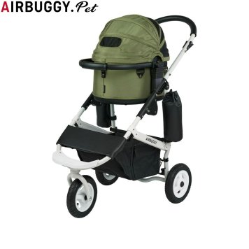 エアバギー フォー ペット AIRBUGGY FOR PET ペットカート ドーム3 セット ホワイトフレーム スモール モスグリーン