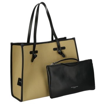 ジャンニキアリーニ GIANNI CHIARINI バッグ トートバッグ MARCELLA E MISS MARCELLA CANVA マルチェッラ BS 6850 CNV-SE TAIGA/LAVANDA カーキベージュ系