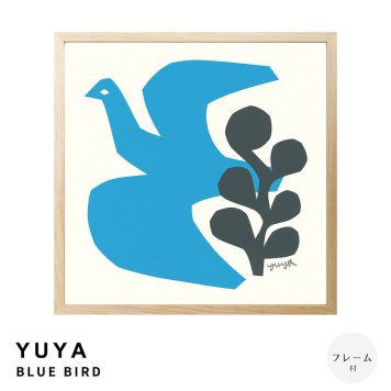 YUYA（ユウヤ） BLUE BIRD アートポスター（フレーム付き）