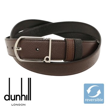 ダンヒル ベルト DUNHILL メンズベルト リバーシブル レザー 回転式バックル メンズ ブランド 男性用 ブラウン ブラック 20F4T55CA201 【ラッピング無料 誕生日 お祝い プレゼント ギフト 贈り物】 送料無料