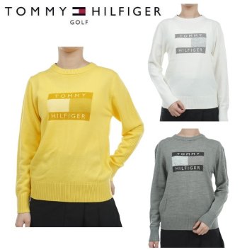 トミーヒルフィガー ゴルフ レディース シャドウフラッグ クルーセーター TOMMY HILFIGER GOLF THLA347 2023年秋冬モデル お誕生日祝い お祝い 記念品 30代 40代 50代 60代 母の日 お母さん 還暦祝い 敬老の日 彼女 人気プレゼント プレゼント