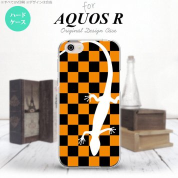 【SH03J】【スマホケース/スマホカバー】【アクオス R】SH03J スマホケース AQUOS R SH-03J カバー アクオス R トカゲ オレンジ nk-sh03j-862【メール便送料無料】
