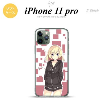 iPhone11Pro iPhone11 Pro スマホケース ソフトケース 女の子 A ピンク メンズ レディース nk-i11p-tp1322