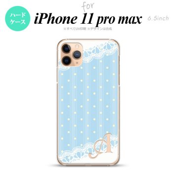 iPhone11ProMax iPhone11pro max スマホケース ハードケース ドット レース C 水色 +アルファベット メンズ レディース nk-i11pm-1617i