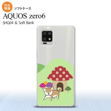 SHG04 SHG04 ZERO6 AQUOS zero6 スマホケース ソフトケース 犬 柴犬 おうち メンズ レディース nk-zero6-tp823