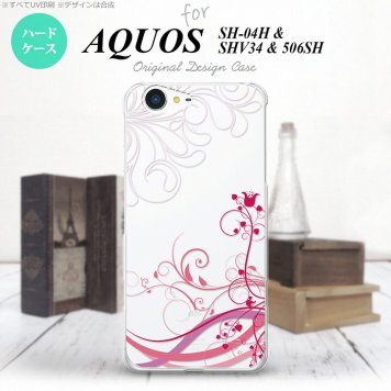 【SH04H】【スマホケース/スマホカバー】【アクオス ゼータ】SH04H スマホケース AQUOS ZETA SH04H カバー アクオス ゼータ 草 ピンク nk-sh04h-1626【メール便送料無料】