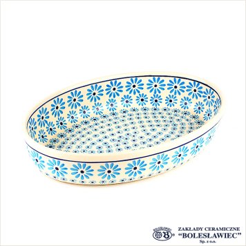 [Zaklady Ceramiczne Boleslawiec/ザクワディ ボレスワヴィエツ陶器]グラタン皿(オーバル)-966 ポーリッシュポタリー ポーランド陶器/ポーランド 食器 陶器 オーブンウェア おしゃれ エコ 脱プラ SDG