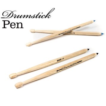SUCK UK ドラムスティックペン（ドラムスティック型 ボールペン 2本入）「Drumstick pen」イギリス サックユーケー  ◇