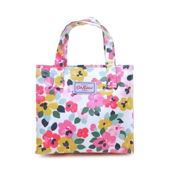 キャスキッドソン ミニ トートバッグ 915854 105351816847102 スモール ブックバッグ エコバッグ CREAM / LARGE PAINTED PANSIES