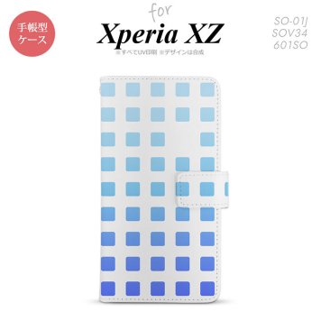 【手帳型 スマホ カバー ケース】【SO01J】【エクスペリア XZ 】手帳型 ケース SO-01J スマホ カバー XPERIA XZ エクスペリア スクエア 青 nk-004s-so01j-dr1366【メール便送料無料】
