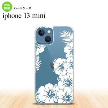 iPhone13mini iPhone13 mini ケース ハードケース ハイビスカス F クリア 白  nk-i13m-1058